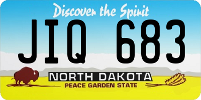 ND license plate JIQ683