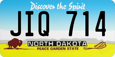 ND license plate JIQ714