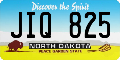 ND license plate JIQ825