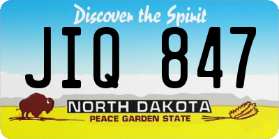 ND license plate JIQ847