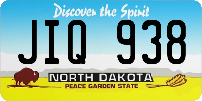 ND license plate JIQ938