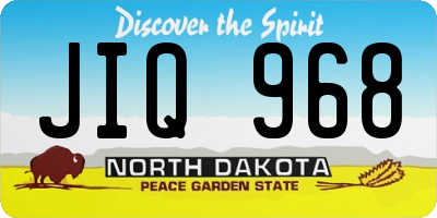 ND license plate JIQ968