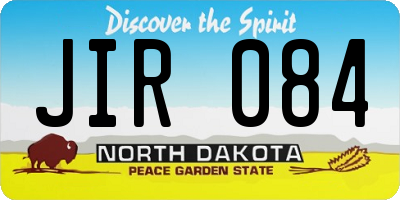 ND license plate JIR084
