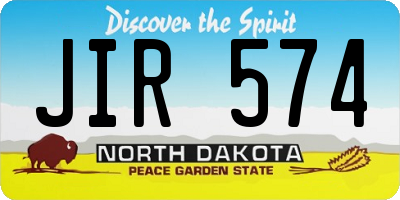 ND license plate JIR574