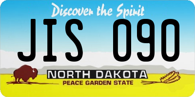 ND license plate JIS090