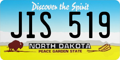 ND license plate JIS519