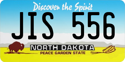 ND license plate JIS556