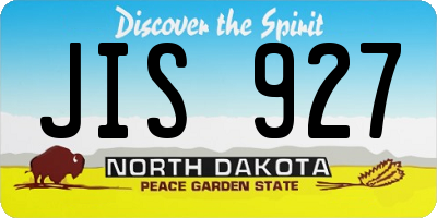 ND license plate JIS927