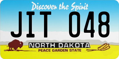 ND license plate JIT048