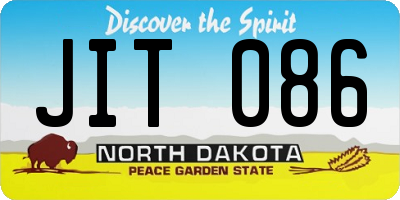 ND license plate JIT086