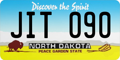ND license plate JIT090
