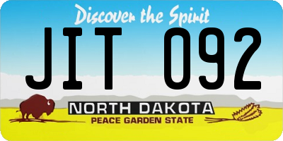 ND license plate JIT092