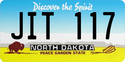 ND license plate JIT117
