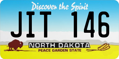 ND license plate JIT146