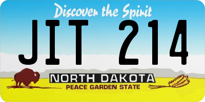 ND license plate JIT214
