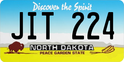 ND license plate JIT224