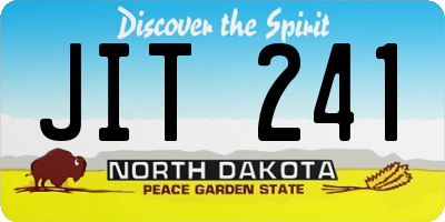 ND license plate JIT241