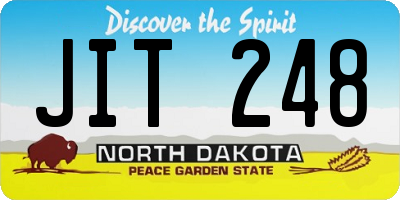 ND license plate JIT248