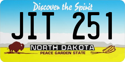ND license plate JIT251