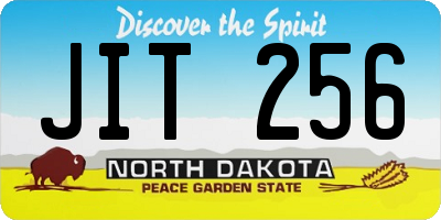 ND license plate JIT256