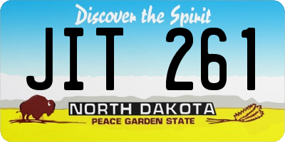 ND license plate JIT261