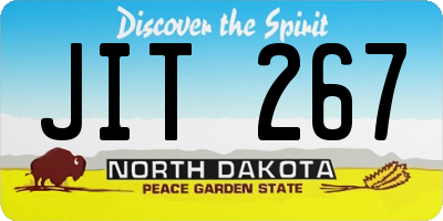 ND license plate JIT267