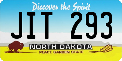 ND license plate JIT293