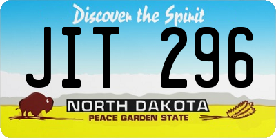 ND license plate JIT296