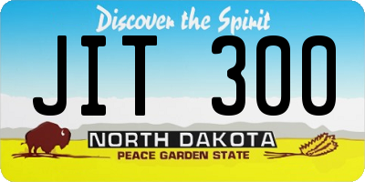 ND license plate JIT300