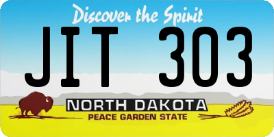 ND license plate JIT303