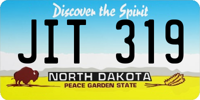 ND license plate JIT319