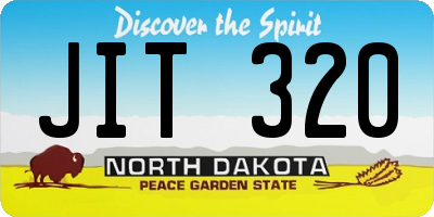 ND license plate JIT320