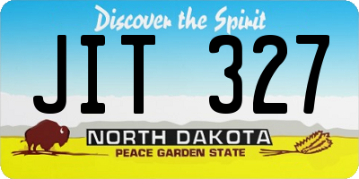 ND license plate JIT327