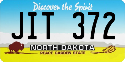 ND license plate JIT372