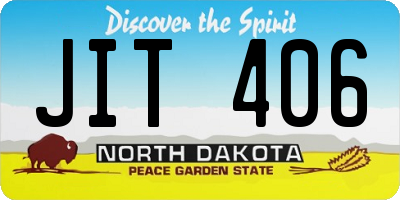 ND license plate JIT406