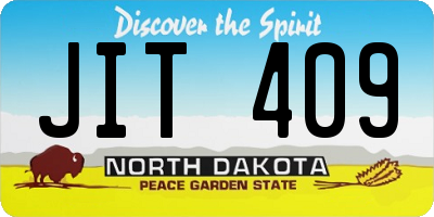 ND license plate JIT409