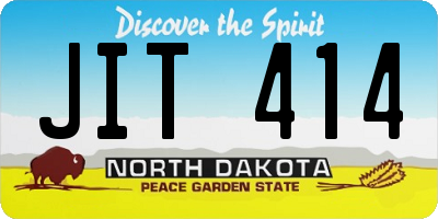 ND license plate JIT414
