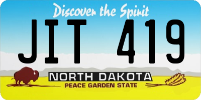 ND license plate JIT419