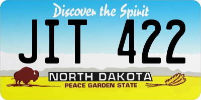 ND license plate JIT422