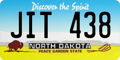 ND license plate JIT438