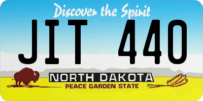ND license plate JIT440