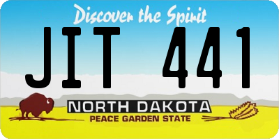 ND license plate JIT441