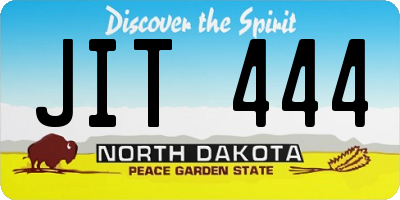 ND license plate JIT444