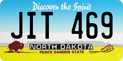ND license plate JIT469