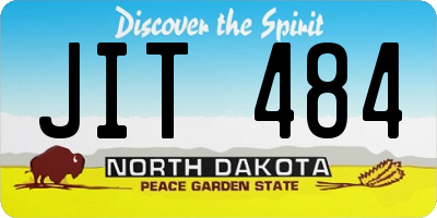 ND license plate JIT484