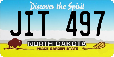 ND license plate JIT497