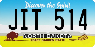 ND license plate JIT514