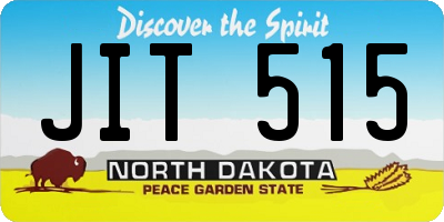 ND license plate JIT515