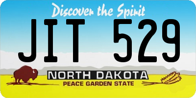ND license plate JIT529