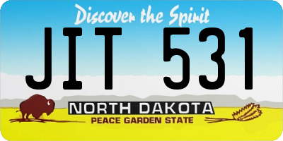 ND license plate JIT531